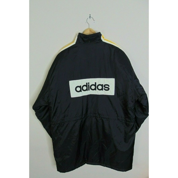 adidas Other - Vintage Adidas L Parka Jacket Quilted Padded